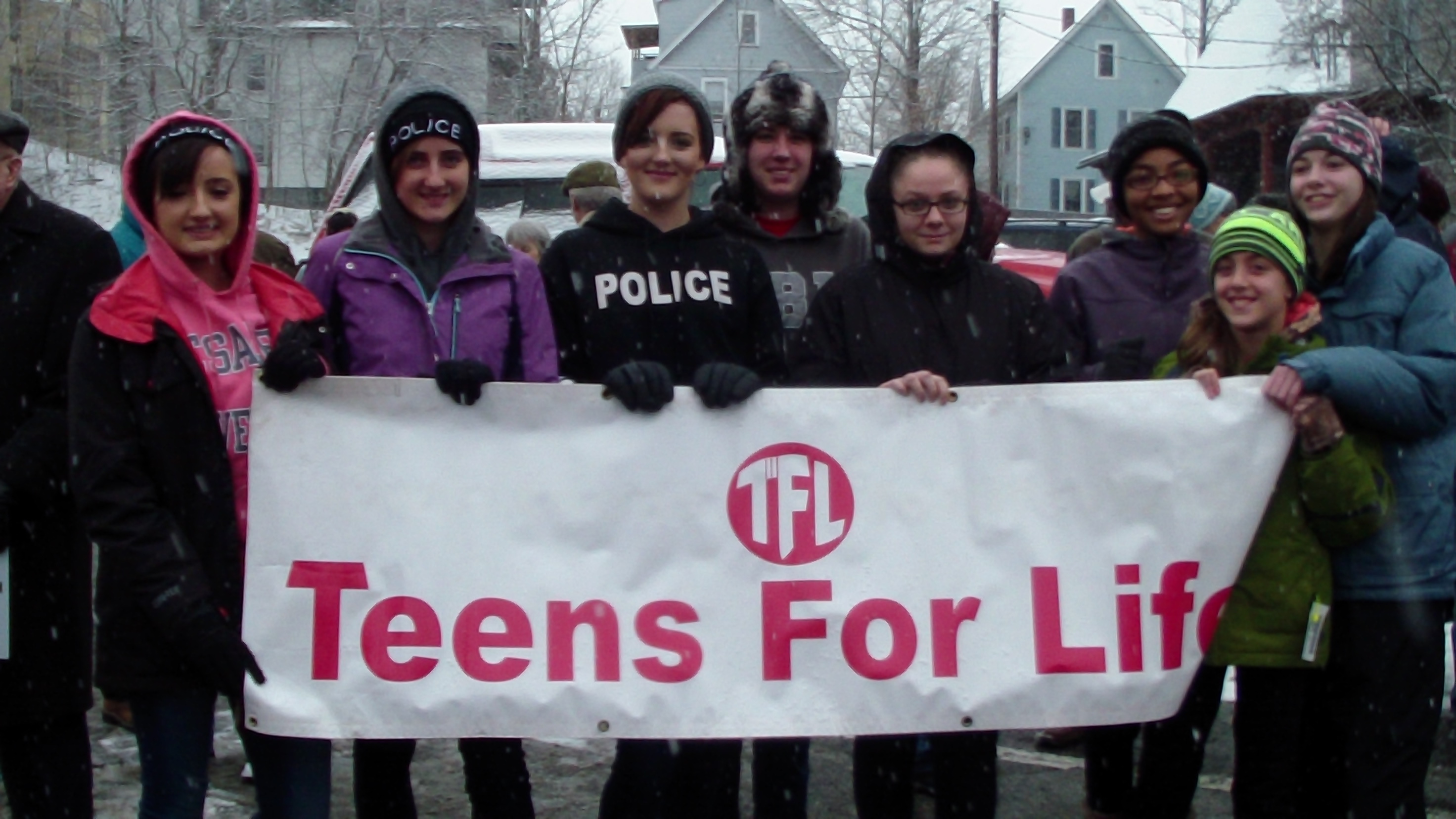 St. Paul's 7th grader Maeve joined with local teens for life in Montpelier March for Life.