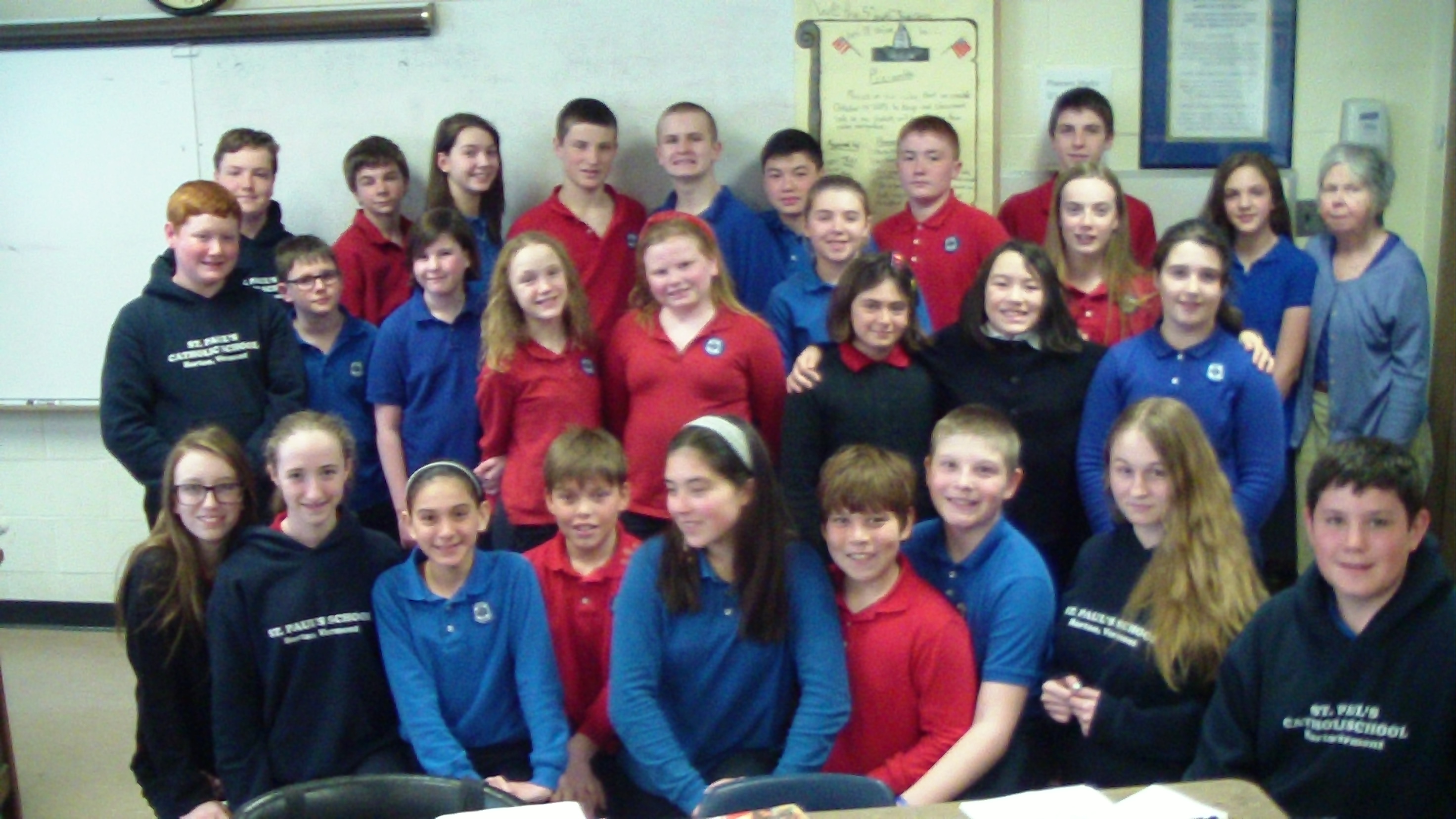 Students in grades 5-8 participated in Vermont History Day Fair held at U32 High School in Montpelier on Sat. April 2nd.  5 students qualified for Nationals (see grade 7/8 page form details)